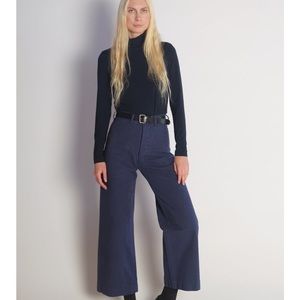 NWOT Jesse Kamm Sailor Pants in Bill Cunningham Blue SZ 4